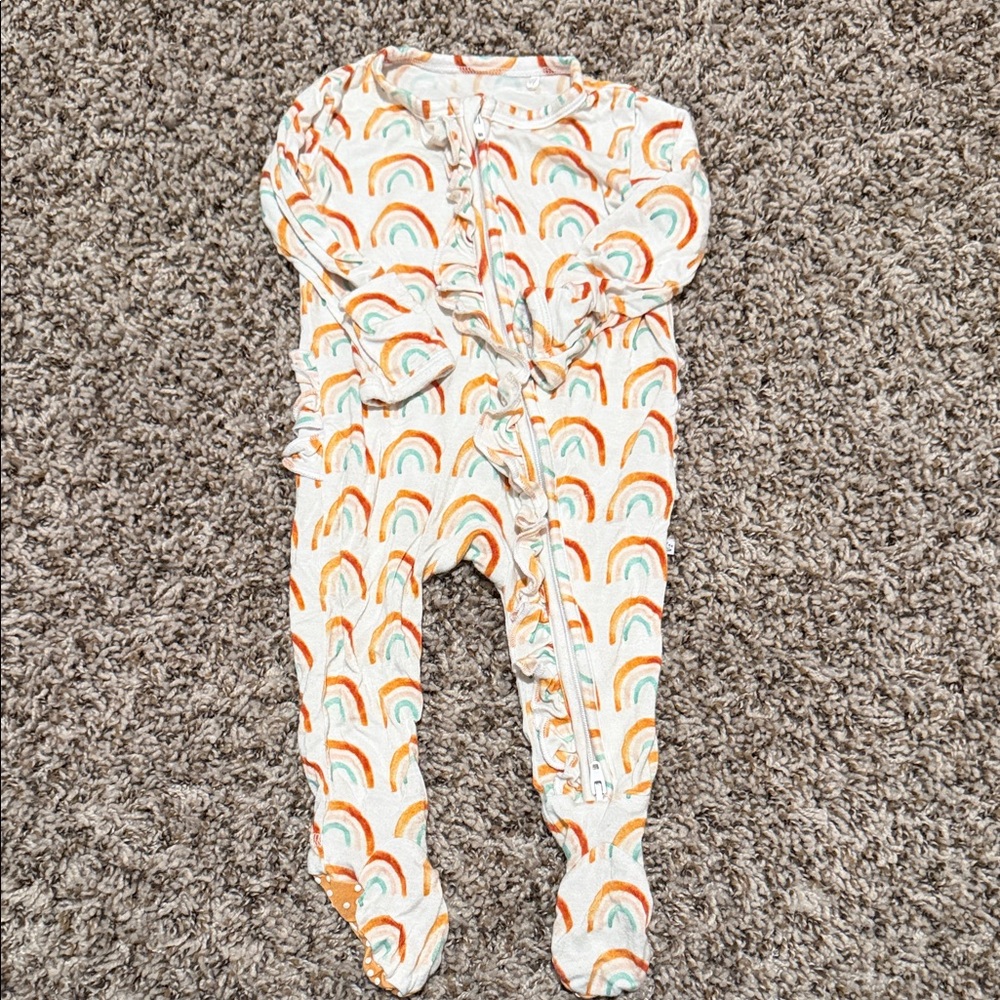 Rainbow Print Kids One Piece